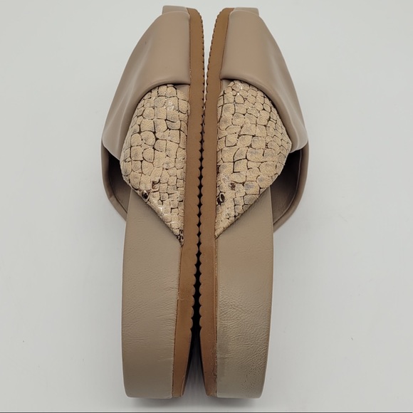 NWOB Susina Women’s Jasmin Wrapped Slides Slip Ons Sandals Tan Snake Print Sz 7 - Picture 6 of 10
